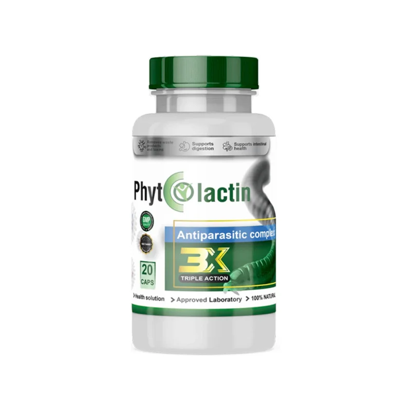 Phytolactin bottle of capsules, front label
